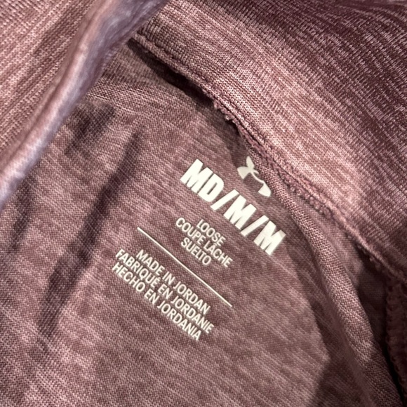 Under Armour quarter zip top - heathered pink/purple - size M - Picture 3 of 3